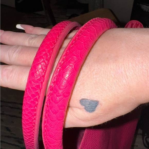 Neiman Marcus Large Pink Tote Bag with front pockets - Picture 7 of 13